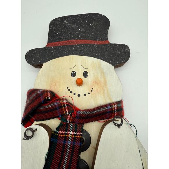 Wooden snowman wall hanging - Picture 3 of 6